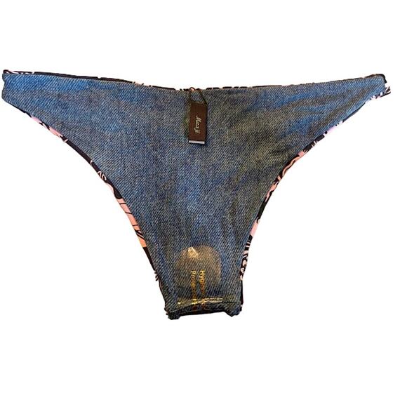 Maaji Jazz Band Reversible Bikini Bottoms - Size L - NWT - Picture 6 of 9